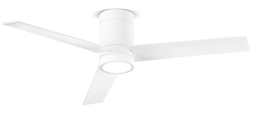 Ventilatore Ø 132 cm luce LED 3 pale in legno c/telecomando 6 velocità
